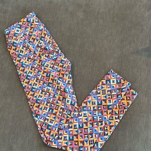 LULAROE Retro Print Leggings Womens One size (2-10)